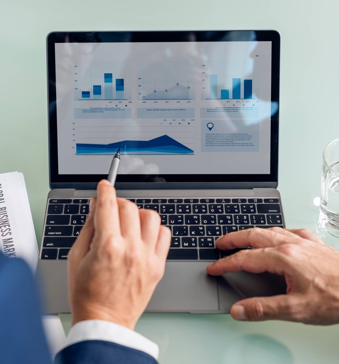 professional bookkeepers working on financial reports